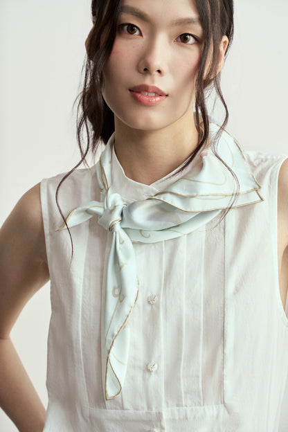 ORIGINAL LILY OF THE VALLEY SILK SCARF