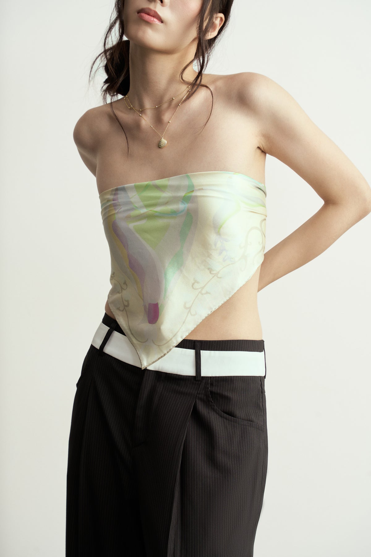 ORIGINAL LILY OF THE VALLEY SILK SCARF